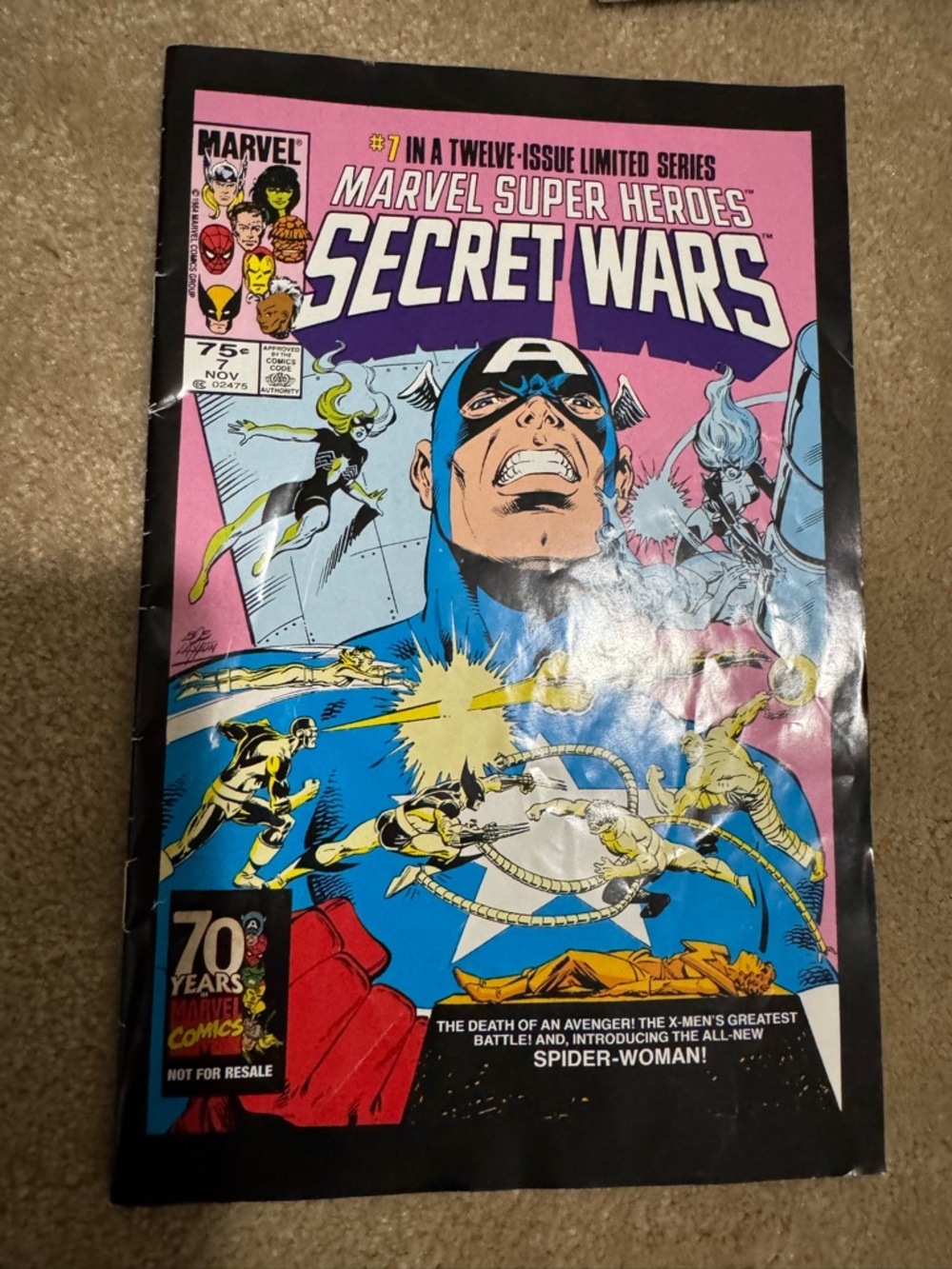 Marvel Super Heroes Secret Wars Comic #7 (Not 1984)
